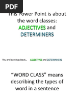 Adjectives & Determiners PDF