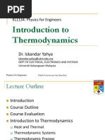 Introduction To Thermodynamics