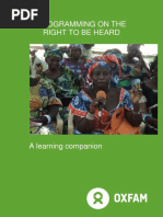 The Right To Be Heard Framework: A Learning Companion