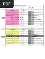 Casino Attendant Work Schedule During Code Red: Position From To From To From To From To From To Total Hours Worked