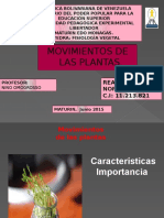 Movimiento en Plantas