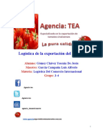 Logística de La Exportación Del Tomate 