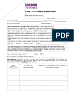 Fee Status Questionnaire