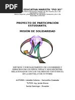 Programa de Participación Estudiantil - Proyecto