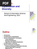 Equalization and Diversity: School of Information Science and Engineering, SDU