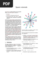 Spazio Vettoriale