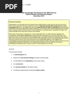 NHS Sustainable Development Unit (SDU) Survey Topline Results and Summary Report December 2011