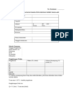 Tally Sheet Debit Mata Air