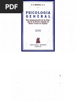 Psicología General. Una Interpretación de La Ciencia de La Mente Basada en Santo Tomás de Aquino. BRENNAN O. P