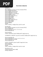 Branch Router Configuration