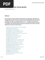 0 VIOLA - Classical Sheet Music Gratis