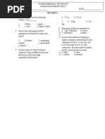 Integratred Science Test 