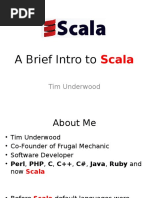 A Brief Intro To: Scala