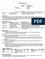 Michael Bourke CV Final