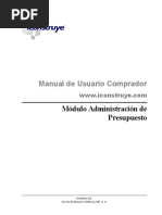 Manual Administración de Presupuestos IConstruye