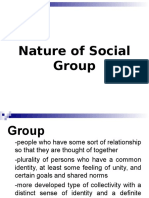 Nature of Social Groups