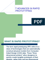 Recent Advances in Rapid Prototyping