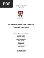 Warranty On Hidden Defects