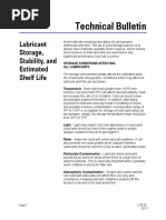 LTB-26 Lubricant Storage, Stability and Shelf Life 120120