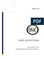 OSAC - Travel Security Form