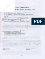 Consumer Complaint Format PDF