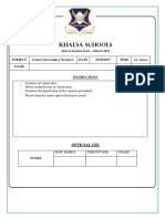 Year 9 Science Test PDF