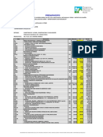 Presupuesto Vivienda