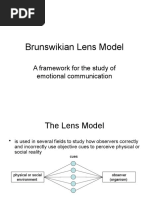 Brunswikian Lens Model - Tanja