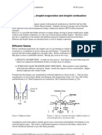 Diffusion Flames, Droplet Evaporation and Droplet Combustion