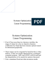 Systems Optimization