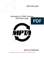 Calculation of v-BeltTensions and Shaft Loads