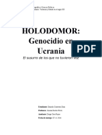 Ensayo Holodomor. Daniela Contreras