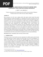 A Computer-Aided Semi-Quantitative Seismic Risk Assessment Tool For Safe School Buildings