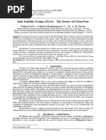 Joint Liability Groups (JLGS) - The Saviors of Urban Poor: Padma K.M.S., Venkata Subrahmanyam C.V., Dr. A. M. Suresh