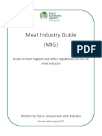 Meat Industry Guide (MIG) : Guide To Food Hygiene and Other Regulations For The UK Meat Industry