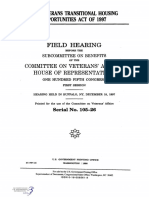 House Hearing, 105TH Congress - The Veterans Transitional Housing Opportunities Act of 1997