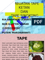 Pembuatan Tape Ketan