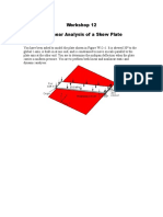 Workshop 12 Nonlinear Analysis of A Skew Plate