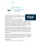 Ginecología I Diabetes Gestacional