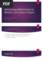 Mentoring Mathematical Minds Curriculum Project: By: Abbey Ansley and Missy Rankin