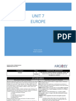 Unit 7 Europe: Miranda, Joshua M. Argosy Collegiate