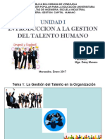 Unidad I. Introduccion A La Gestion Del Talento Humano