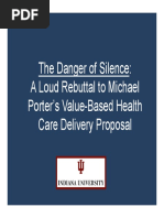 Michael Porter's Value-Based Health Care Delivery Proposal