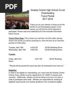 GCHS Cheer Tryout Packet 17-18