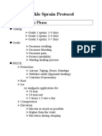 Ankle Sprain Protocol