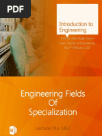 Introduction To Engineering: Prof. Dr. Adel Abdel-Salam Dean, Faculty of Engineering. ACU - February 2017