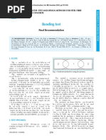 Bending Test: Final Recommendation