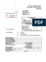 Costco Factory Evaluation Report 22FEB05