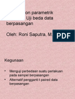 Wilcoxon Uji Beda Dua Mean Sampel Berpasangan