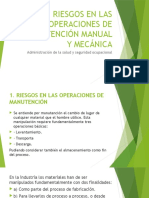 Riesgos en Las Operaciones de Manutención